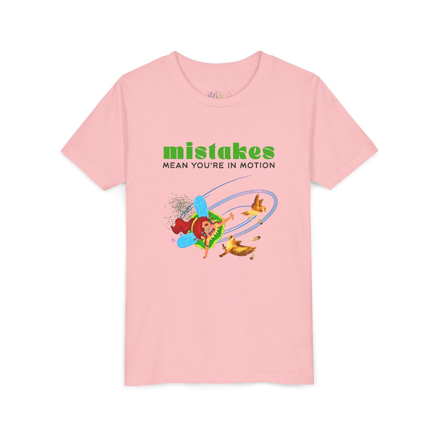 Youth MISTAKES Mean You're In Motion Tee – Growth Mindset Shirt for Curious Kids