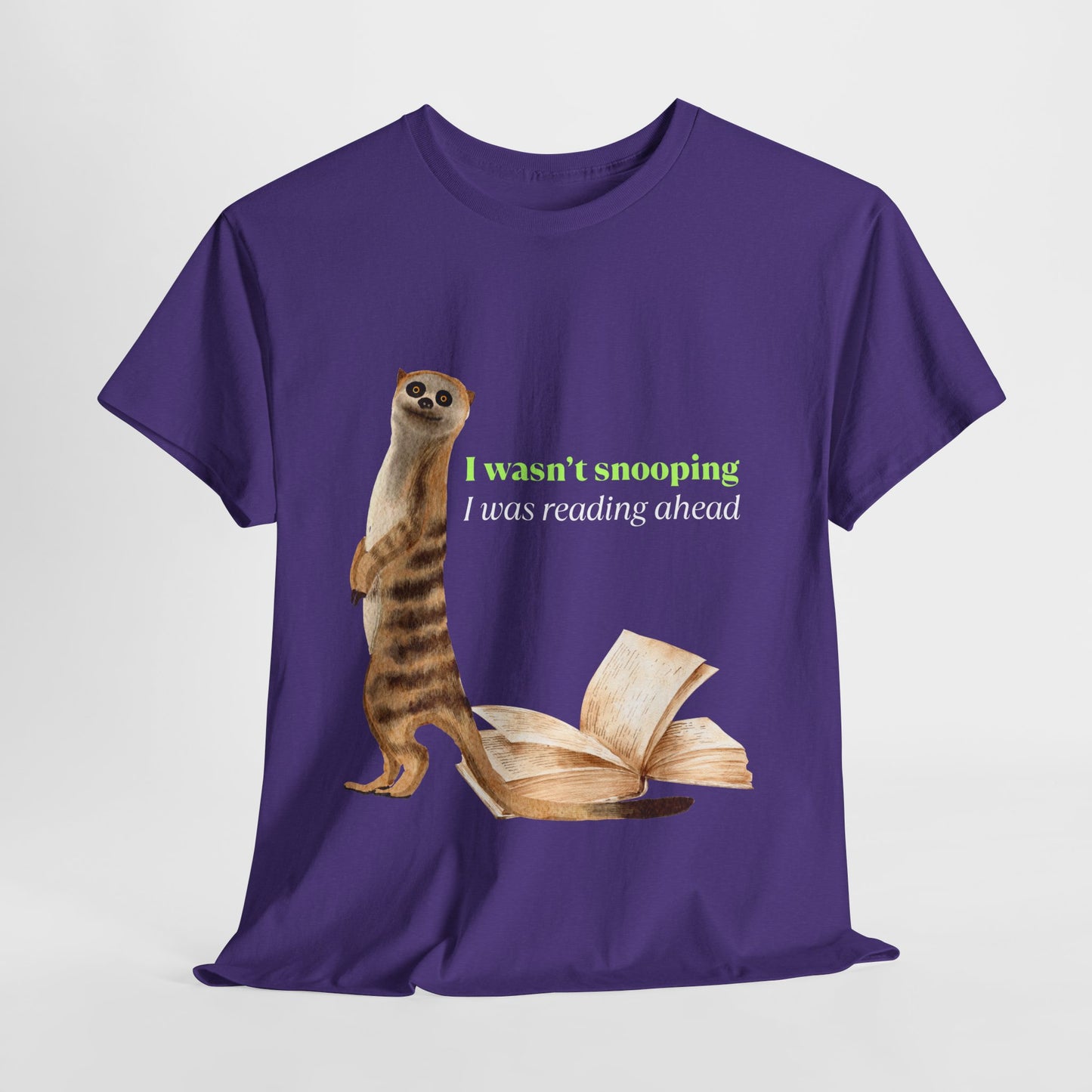 Teen/Adult Unisex Sneaky Reader Tee – For Curious Minds & Page Peekers