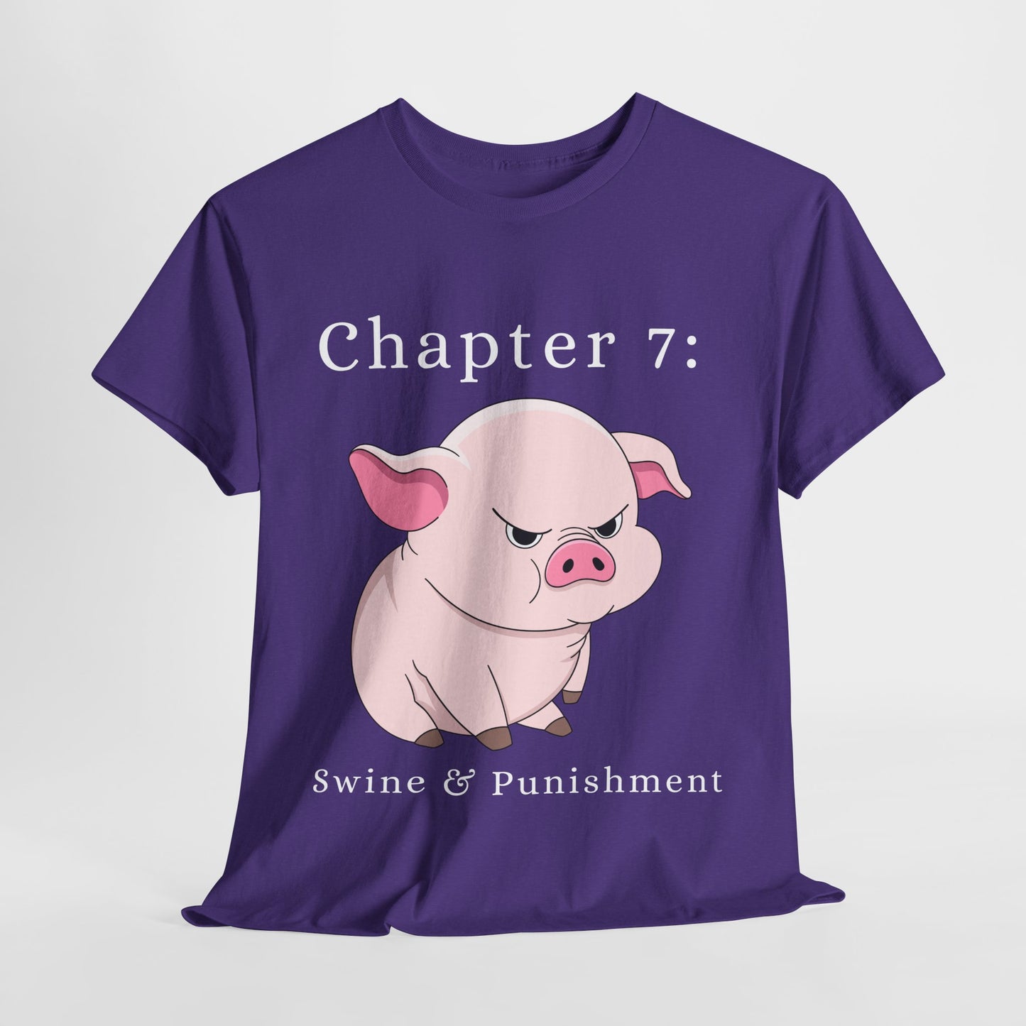 Teen/Adult Unisex Swine & Punishment Tee – Justice Served Snorty
