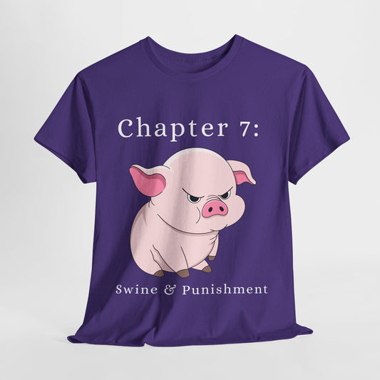 Teen/Adult Unisex Swine & Punishment Tee – Justice Served Snorty