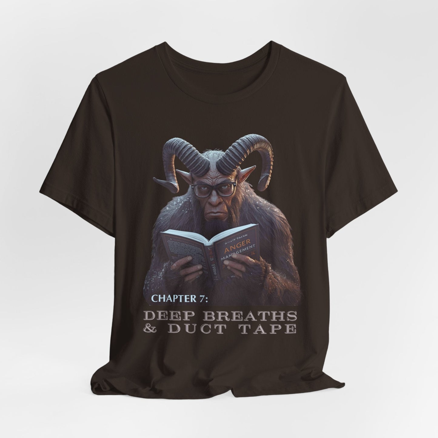 Teen/Adult Unisex Deep Breaths & Duct Tape T-Shirt â€“ Krampus Holiday Humor Design Printify