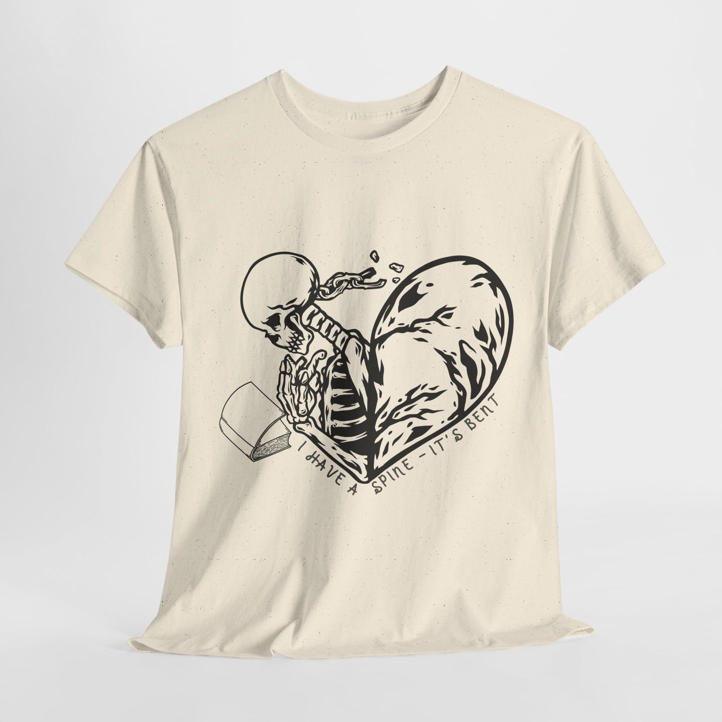 Teen/Adult Unisex Skeleton Heart T-Shirt – “I Have a Bone to Pick” Gothic Graphic Tee