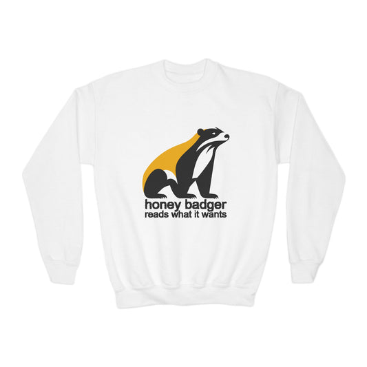 Youth Honey Badger Sweatshirt – Reads What It Wants!