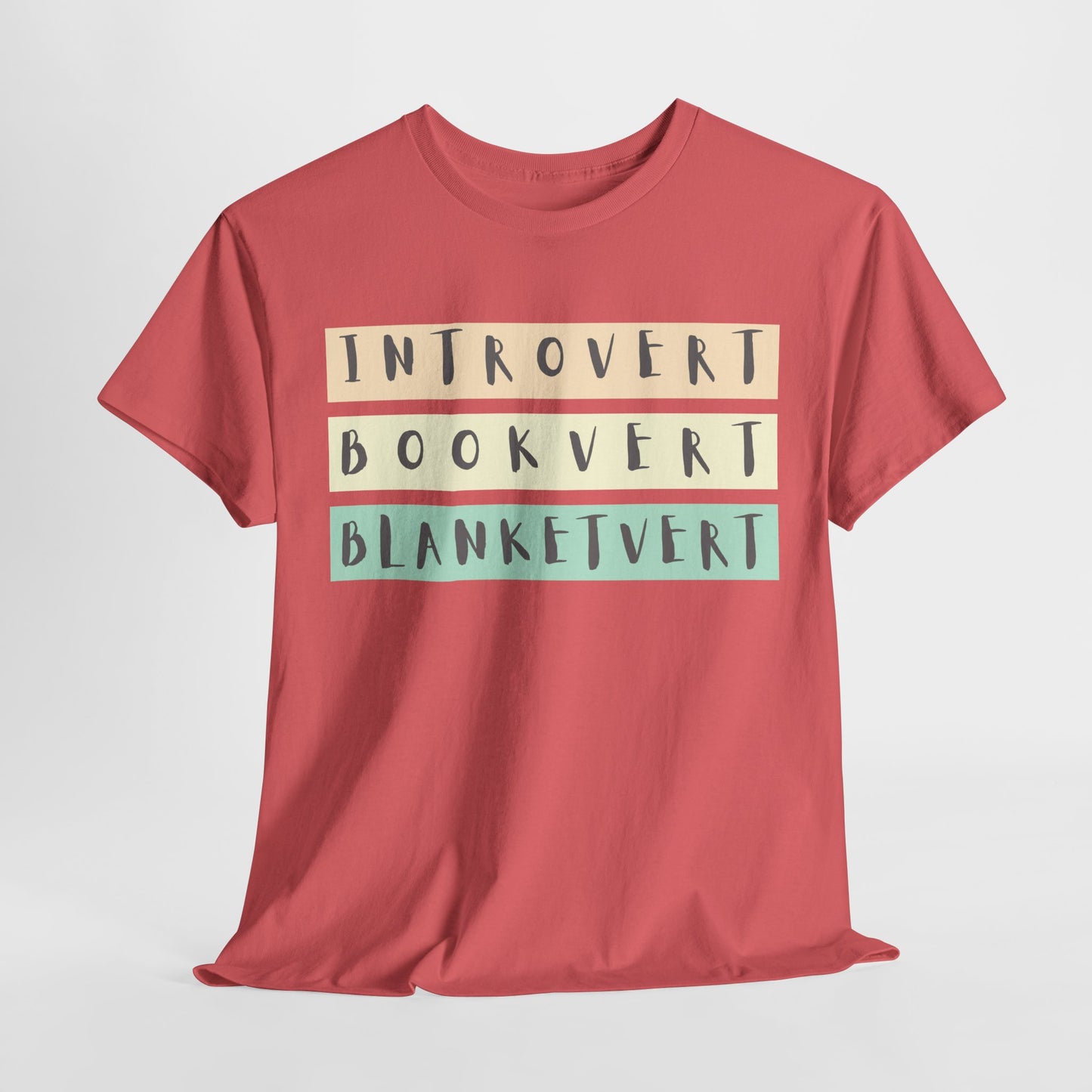 Teen/Adult Unisex Tee – Introvert. Bookvert. Blanketvert.