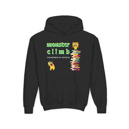 Youth Monster Climb Hoodie – Powered by Books!