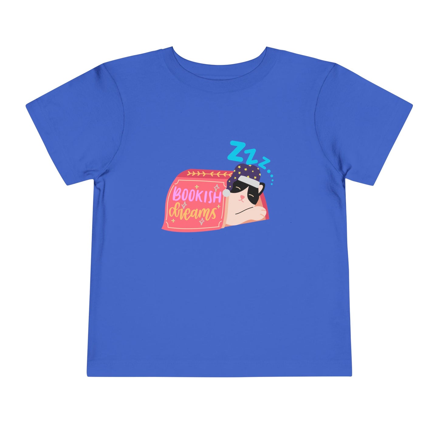 Toddler Bookish Dreams Tee – Cozy Cat Nap for Little Readers