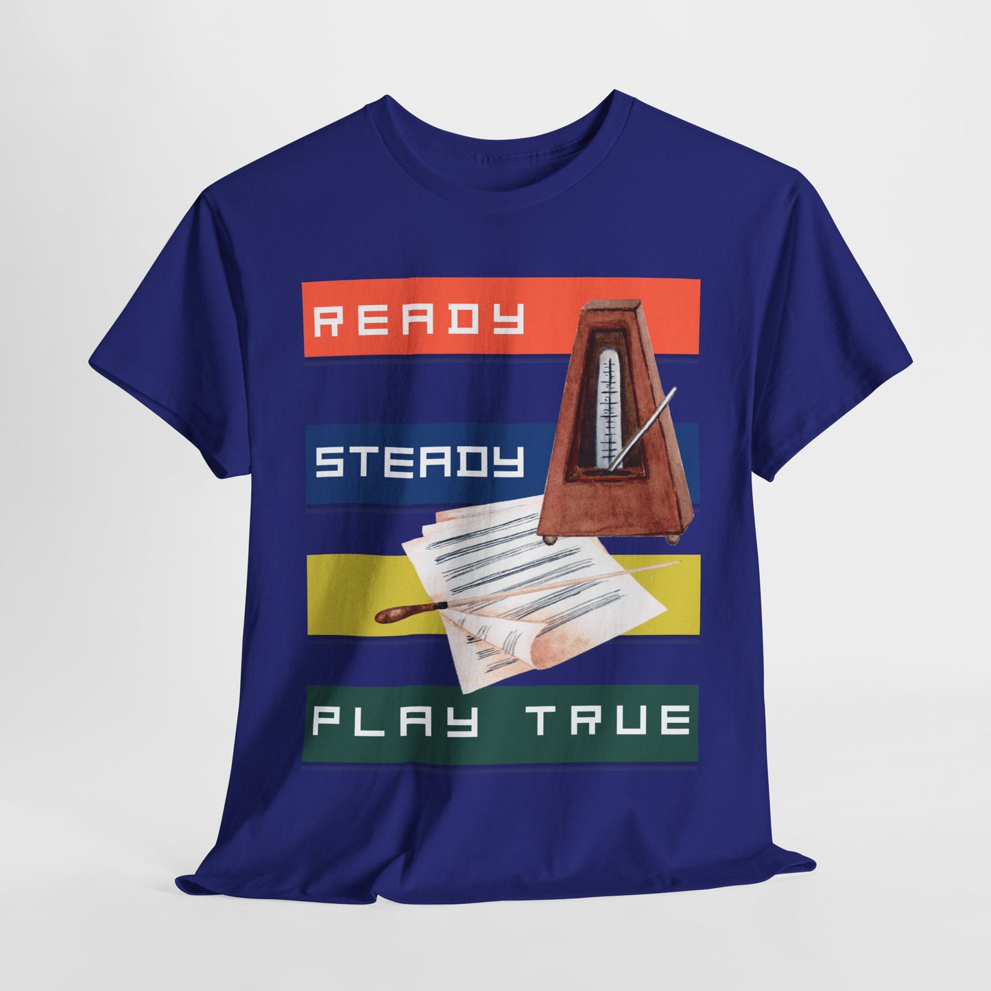 Teen/Adult Unisex Ready Steady Play True Tee – For Music Lovers & Storytellers in Sync