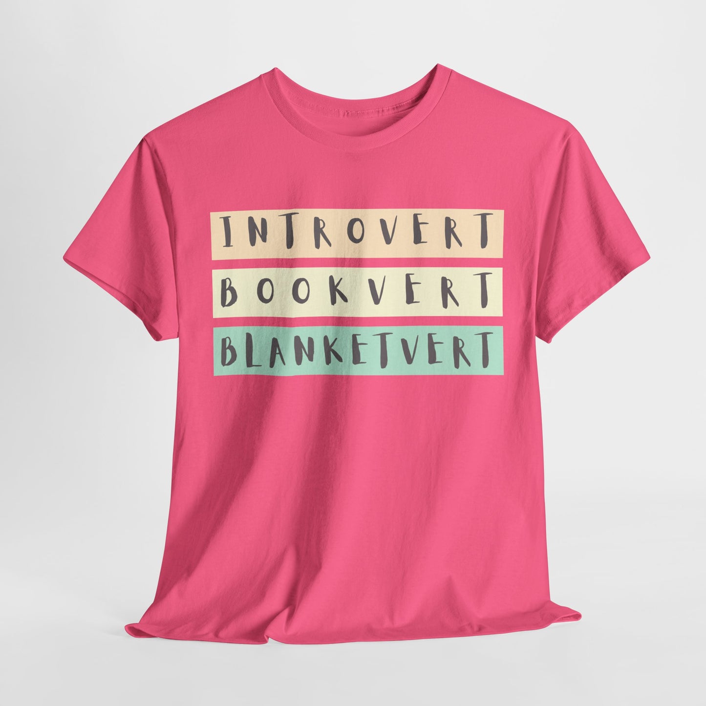 Teen/Adult Unisex Tee – Introvert. Bookvert. Blanketvert.
