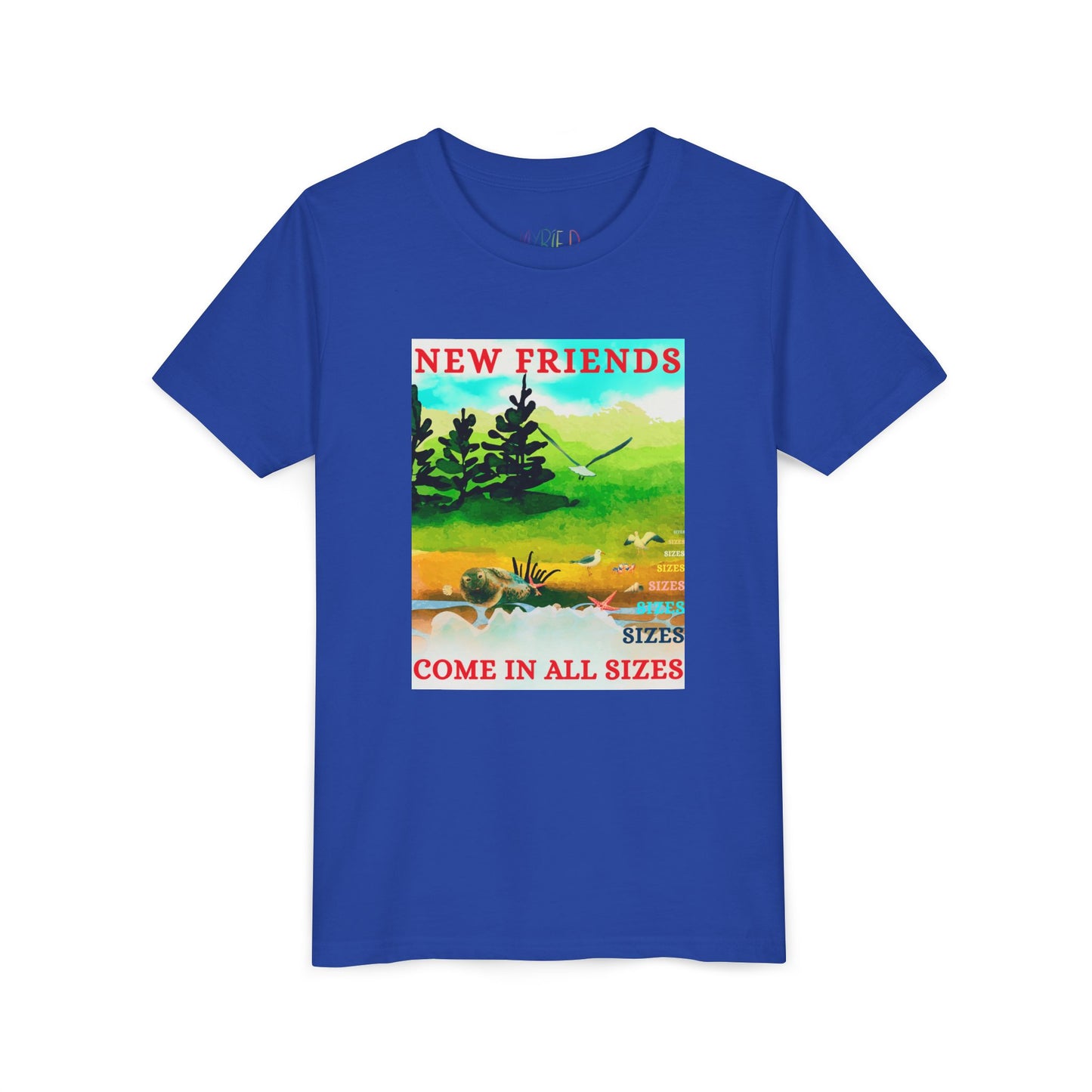 Youth New Friends Come in All Sizes Tee – Inclusive Adventure Shirt, Nature-Inspired Apparel for Curious Kids
