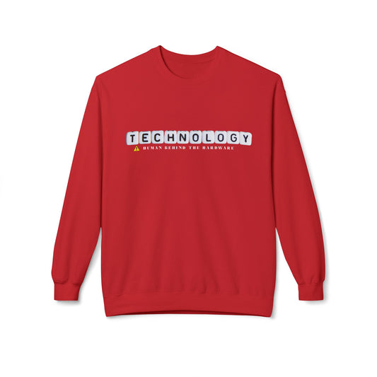 Teen/Adult Unisex Technology Human Behind the Hardware Sweatshirt – Tech-Inspired Design for Innovators