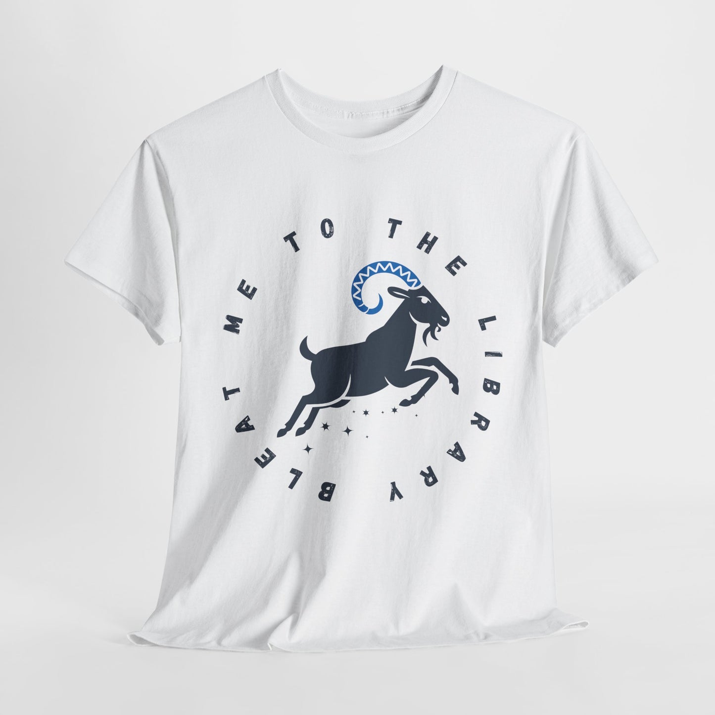 Teen/Adult Unisex – Bleat Me to the Library Goat Tee