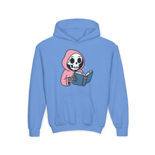 Youth Skeleton Reader Hoodie – Dead Serious About Books!