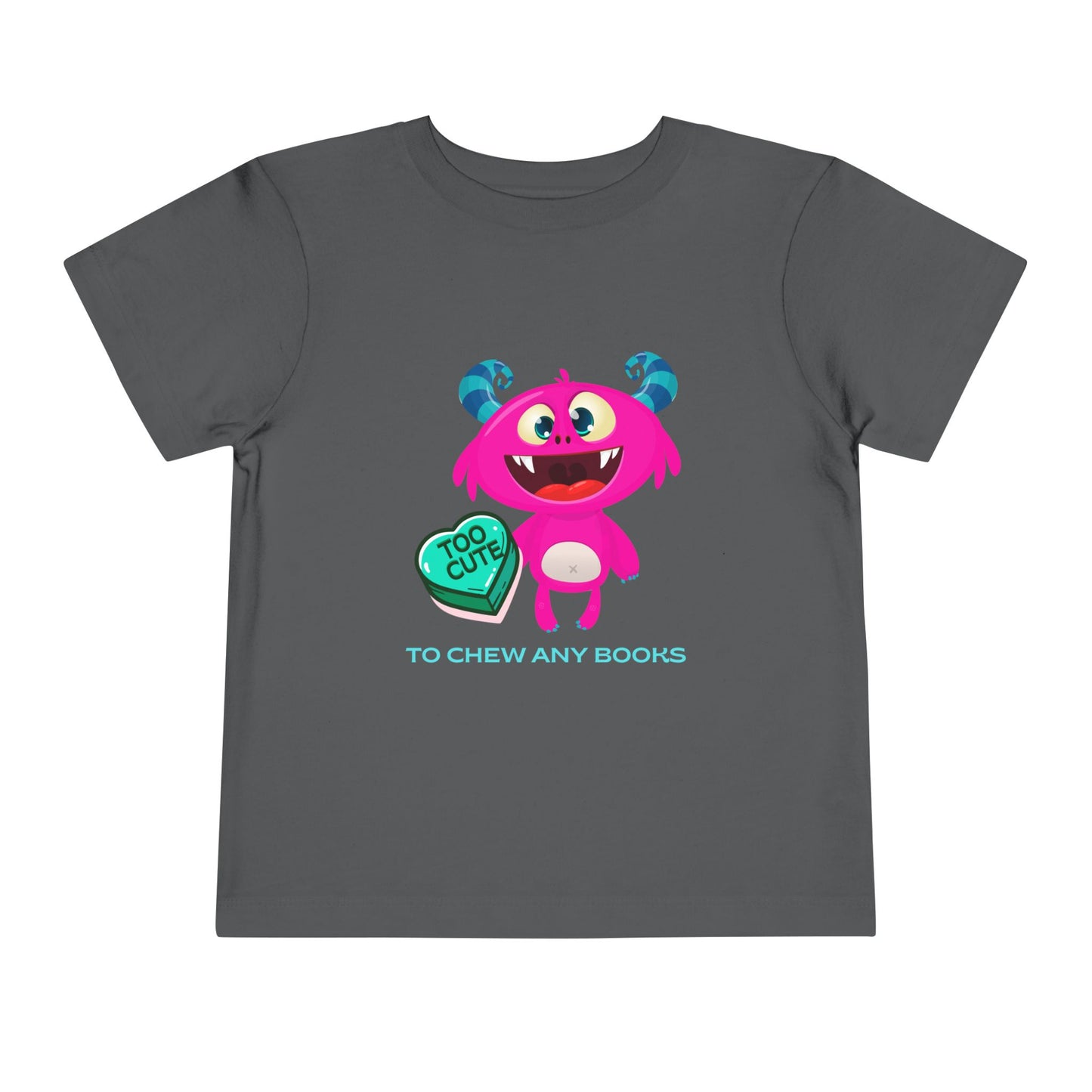 Toddler Too Cute to Chew Books Tee