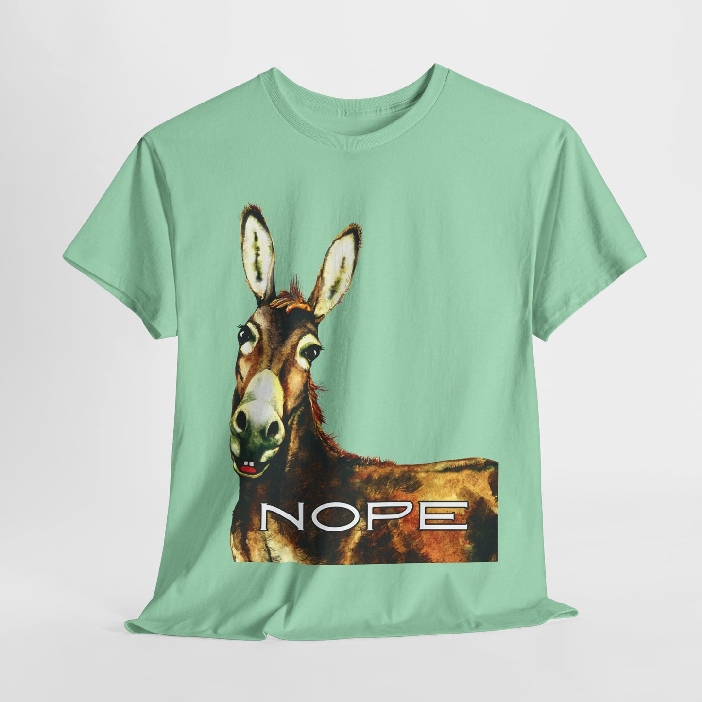 Teen/Adult Unisex NOPE Tee – Funny Animal Shirt for Mood Managers, Introverts & Professional Boundary-Setters