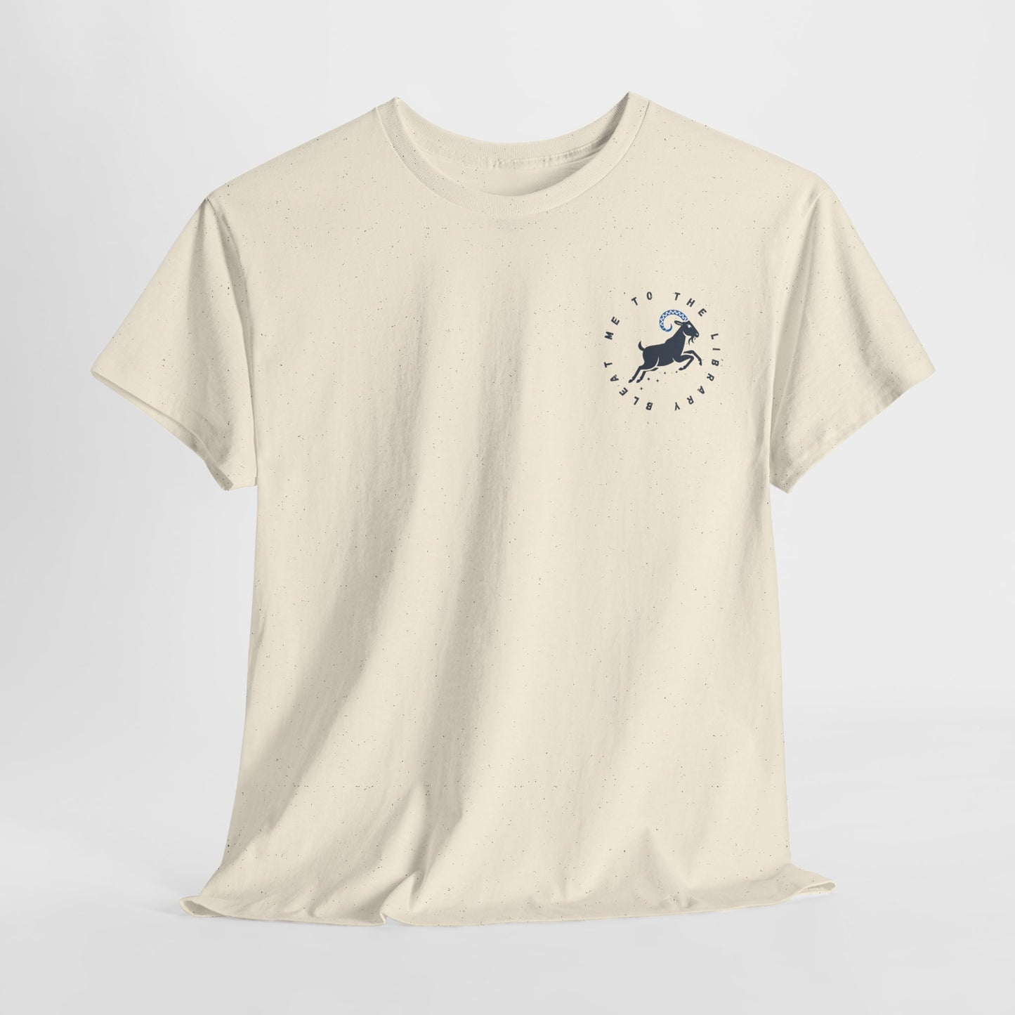 Teen/Adult Unisex – Bleat Me to the Library Goat Tee