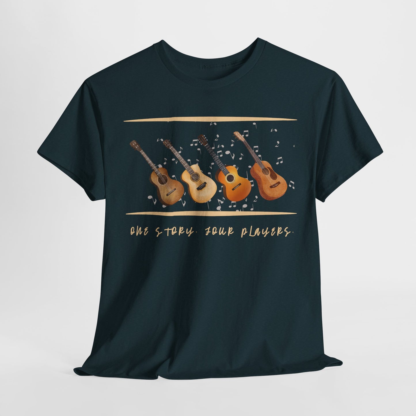 Teen/Adult Unisex One Story, Four Players Tee – Harmony in Every Note
