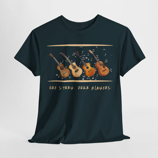 Teen/Adult Unisex One Story, Four Players Tee – Harmony in Every Note
