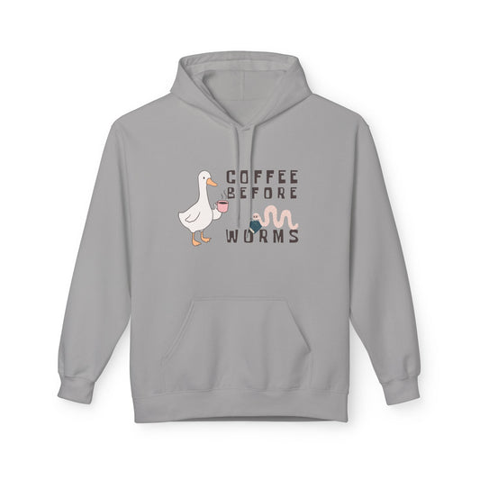 Teen/Adult Unisex Coffee Before Worms Hoodie
