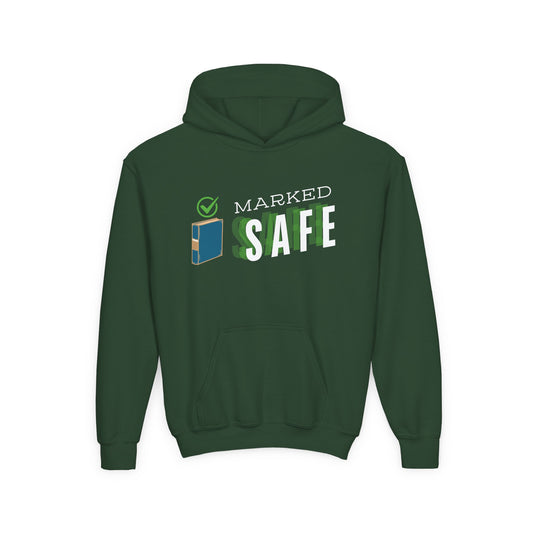 Youth Marked Safe Hoodie – For Readers Who Survive Every Plot Twist