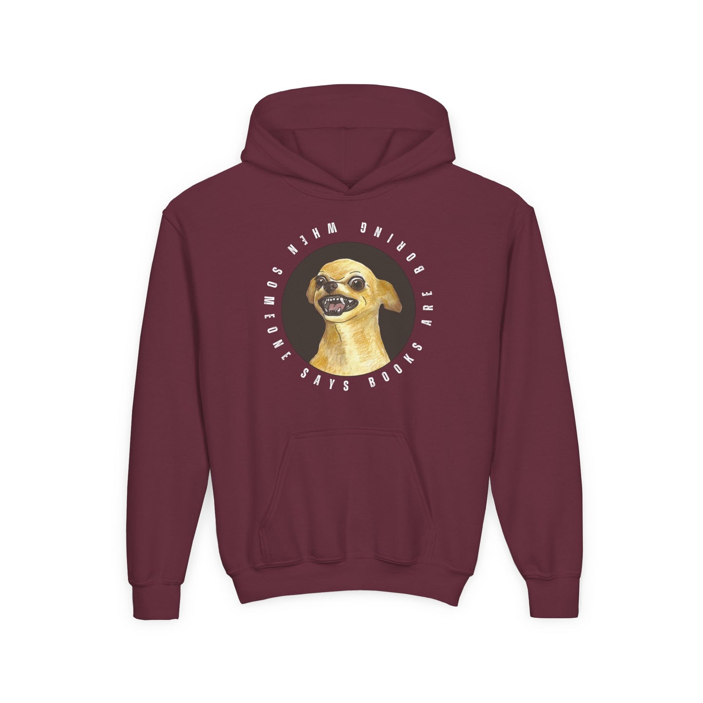 Youth Books Are Boring Hoodie – Fierce Defense for Book Lovers