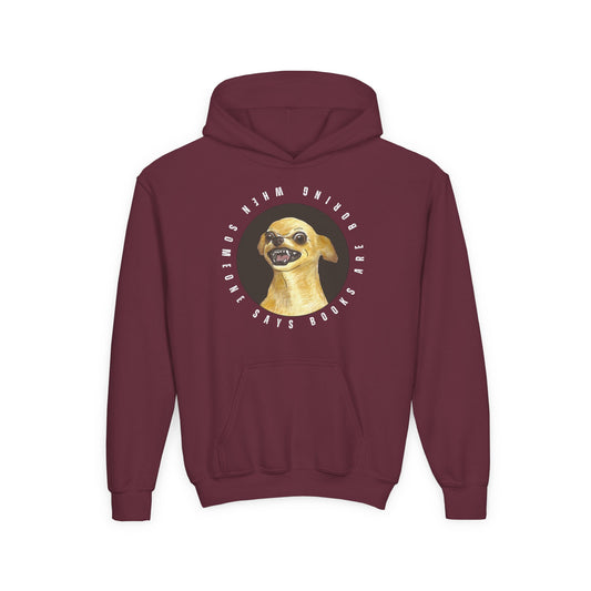 Youth Books Are Boring Hoodie – Fierce Defense for Book Lovers