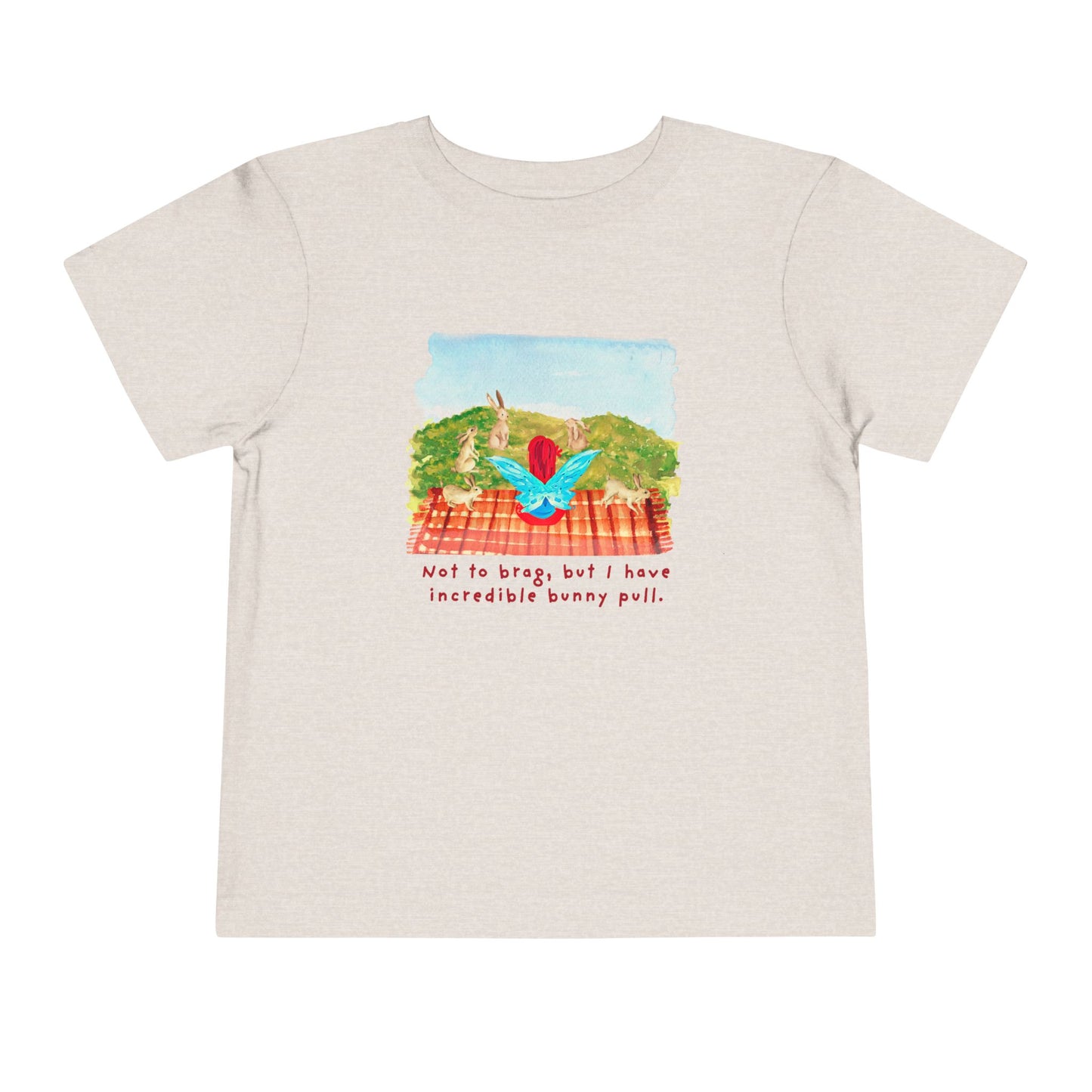 Toddler Bunny Pull Tee – Mei-Mei Funny Spring Shirt for Animal-Loving Kids