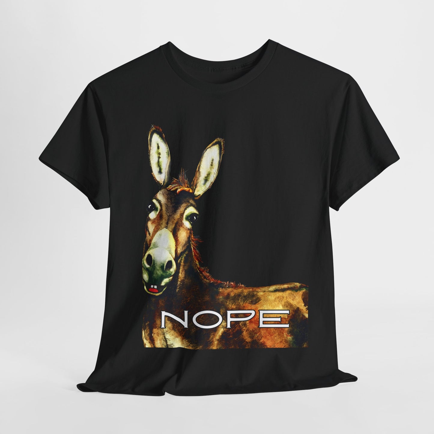 Teen/Adult Unisex NOPE Tee – Funny Animal Shirt for Mood Managers, Introverts & Professional Boundary-Setters