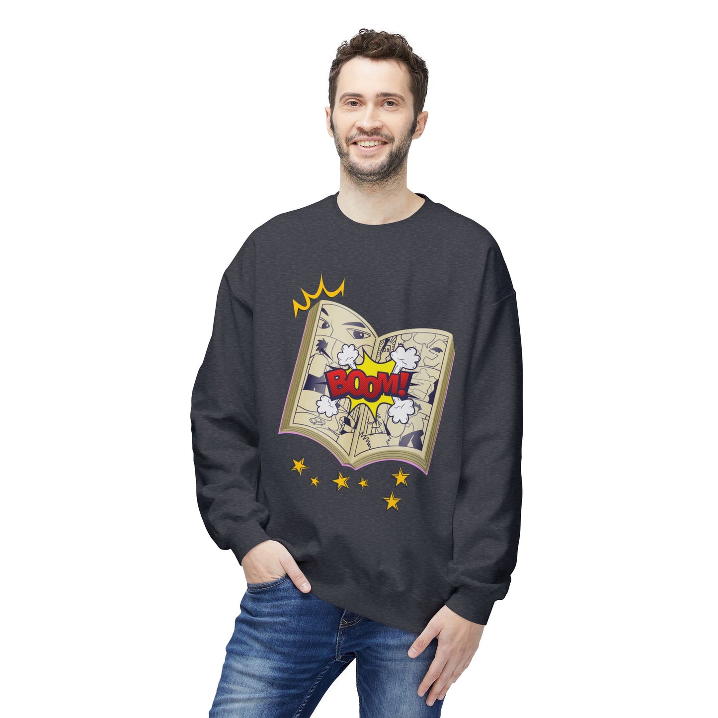 Teen/Adult Unisex Comic Book BOOM! Sweatshirt