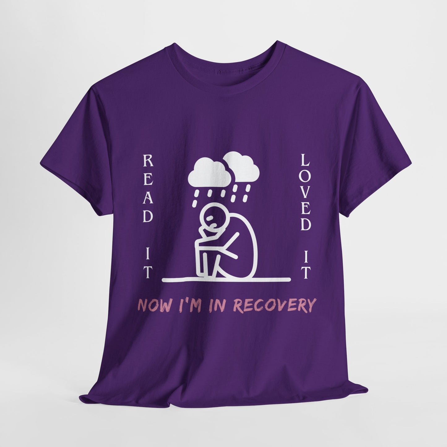 Teen/Adult Unisex Tee – Read It, Loved It, Now I’m in Recovery (Emotional Book Hangover Shirt)