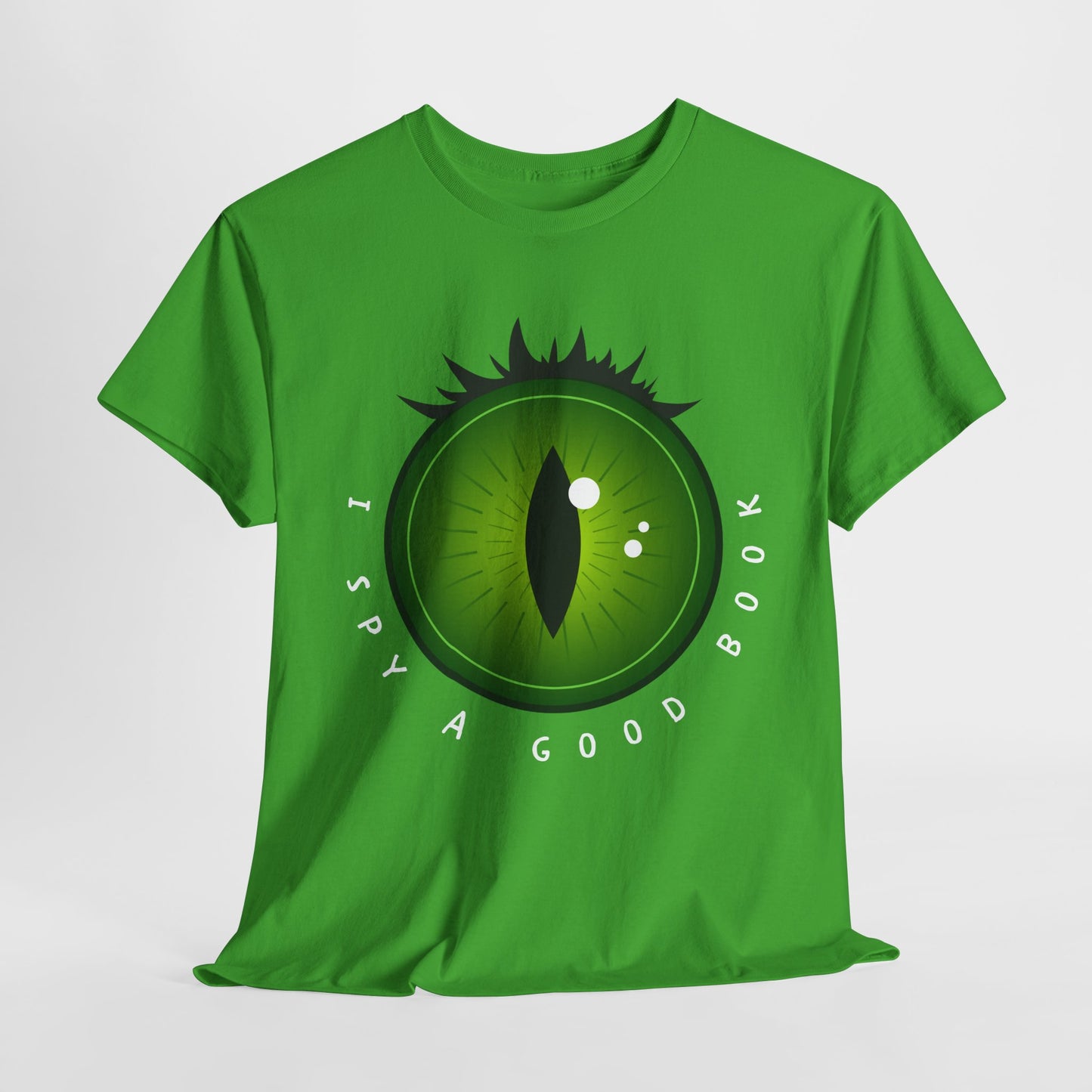 Teen/Adult Unisex “I Spy a Good Book” Reading Shirt – Bold Eyeball Tee for Book Lovers