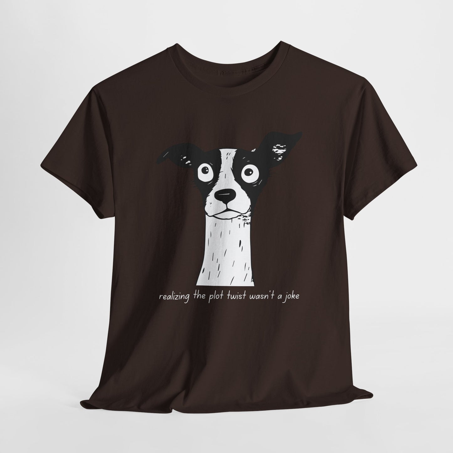 Teen/Adult Unisex Plot Twist Panic Tee – This Can’t Be Happening