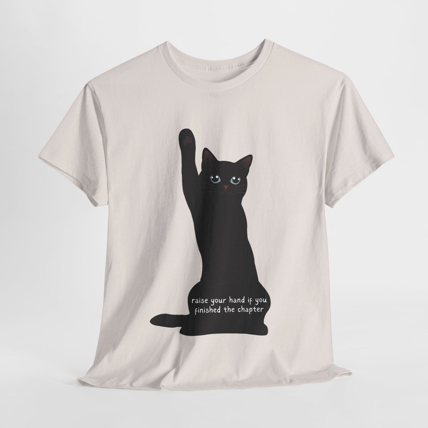 Teen/Adult Unisex Chapter Complete Cat Tee – Paws Up for Page Turners