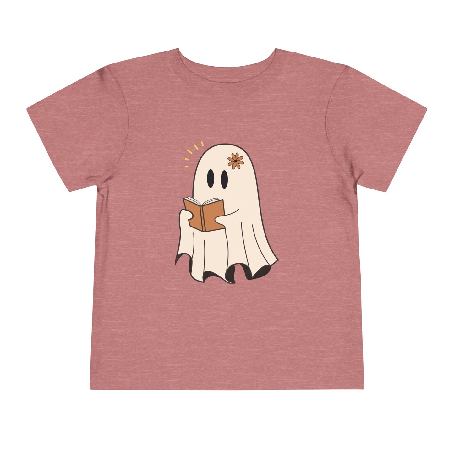 Toddler Reading Ghost Tee – Cute Spooky Season Shirt