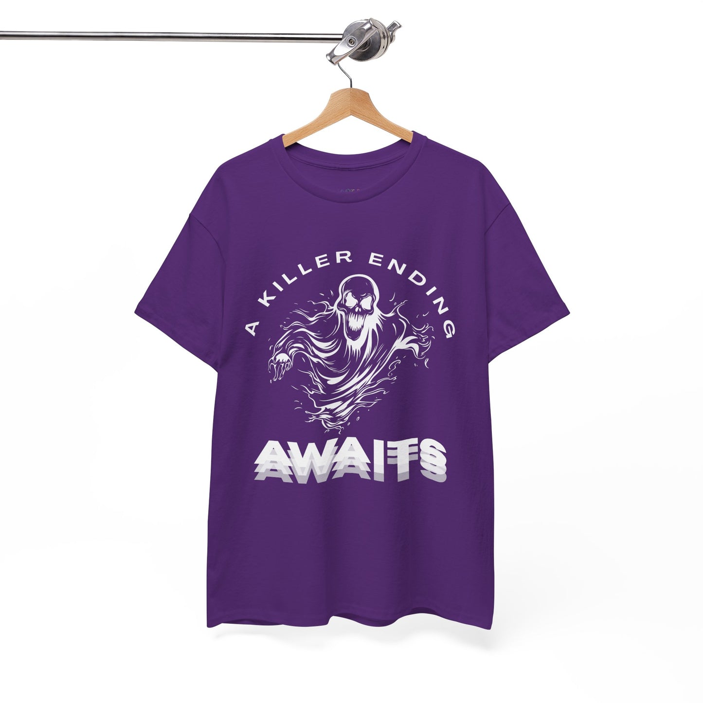 Teen/Adult Unisex A Killer Ending Awaits T-Shirt â€“ Horror Thriller Graphic Tee