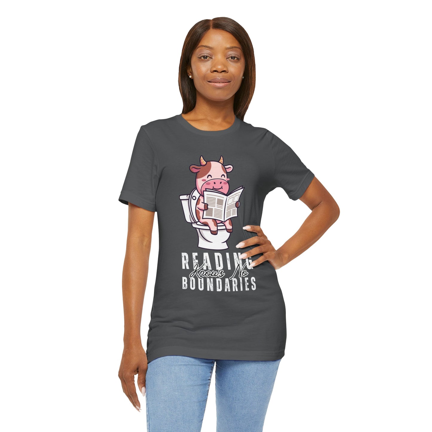 Teen/Adult Unisex Reading Knows No Boundaries T-Shirt