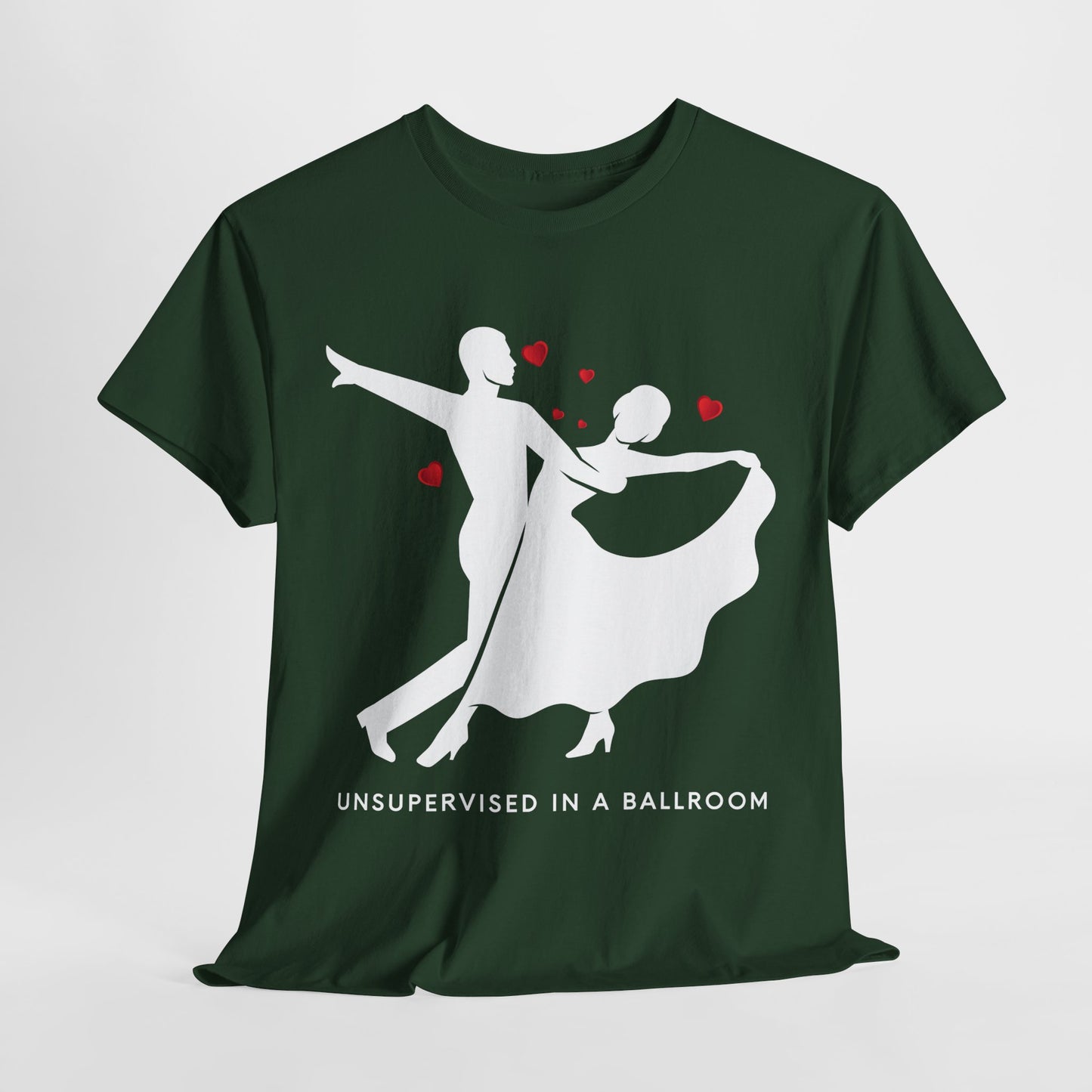 Teen/Adult Unisex “Unsupervised in a Ballroom” T-Shirt – Bold & Bookish Romance Apparel