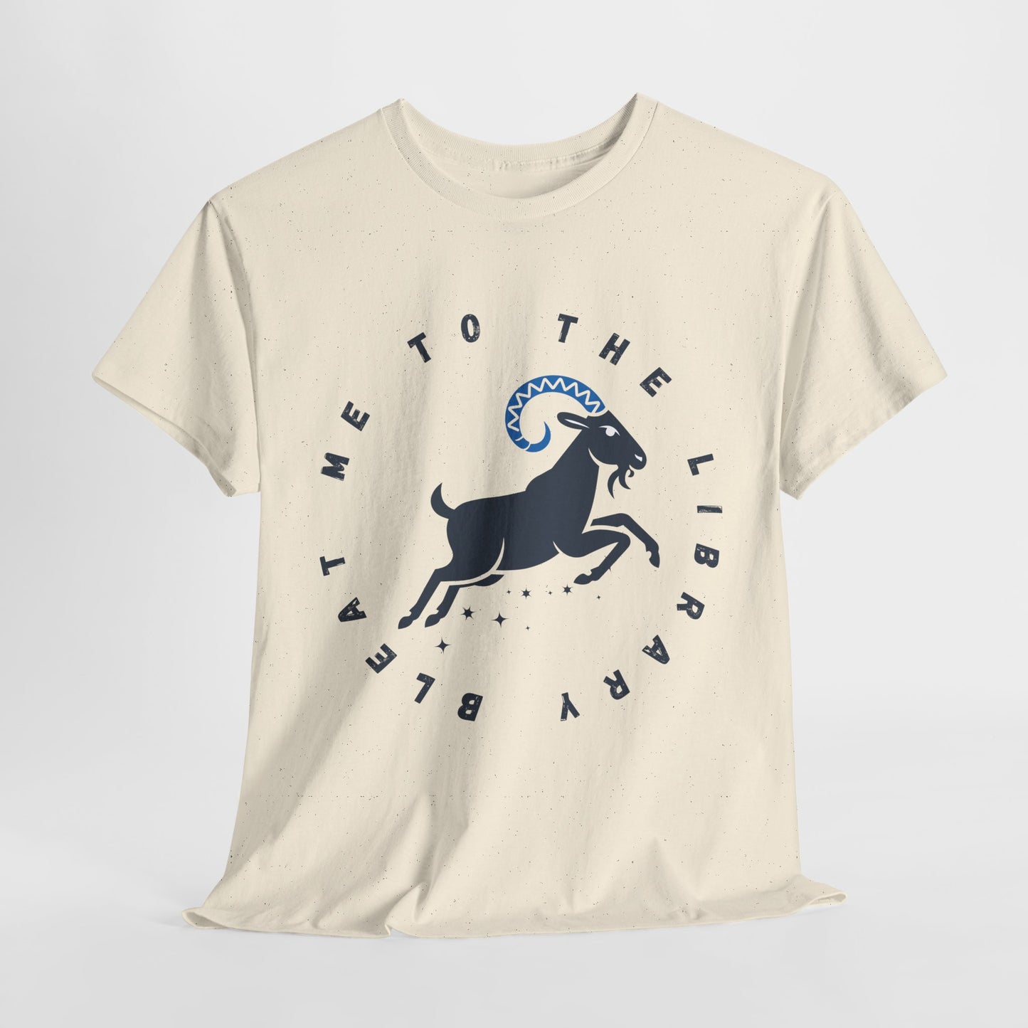 Teen/Adult Unisex – Bleat Me to the Library Goat Tee