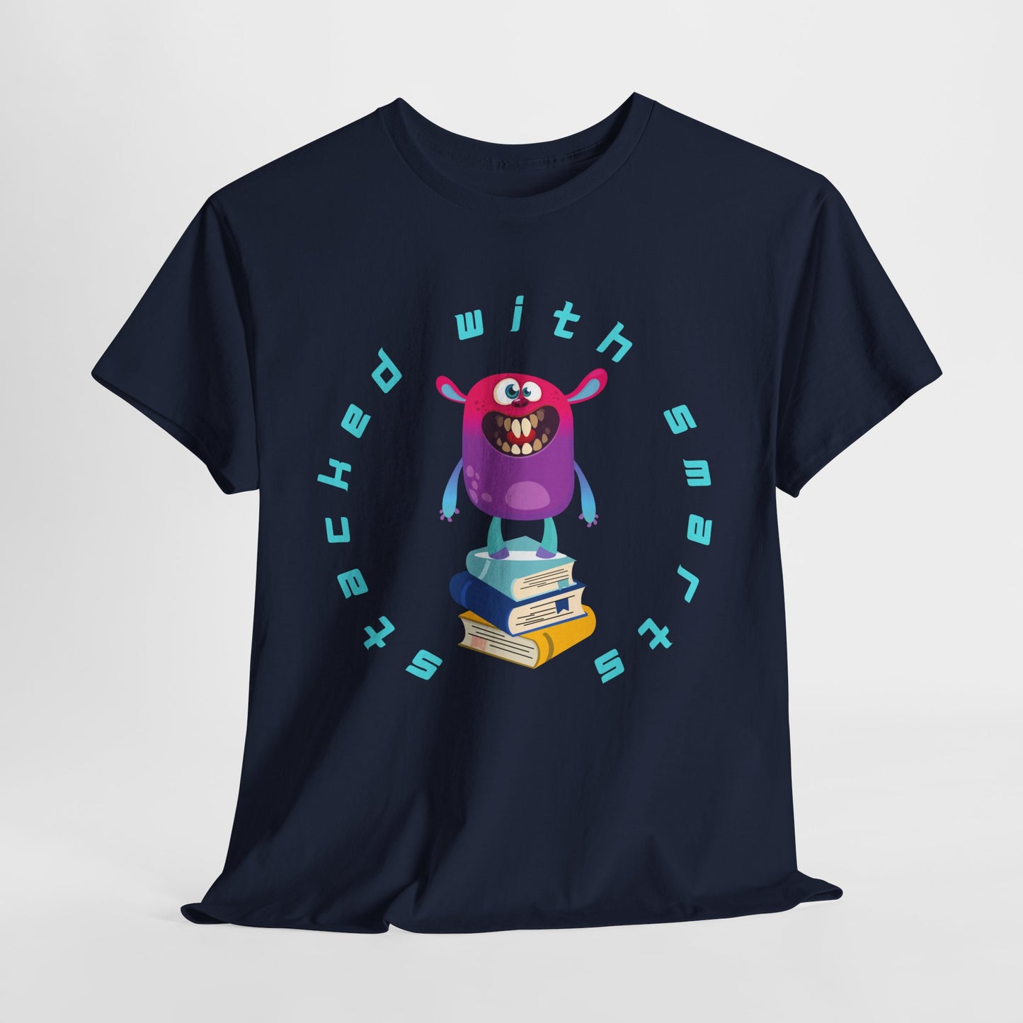 Teen/Adult Unisex “Stacked With Smarts” Tee – Clever Book Lover Shirt for Readers & Thinkers