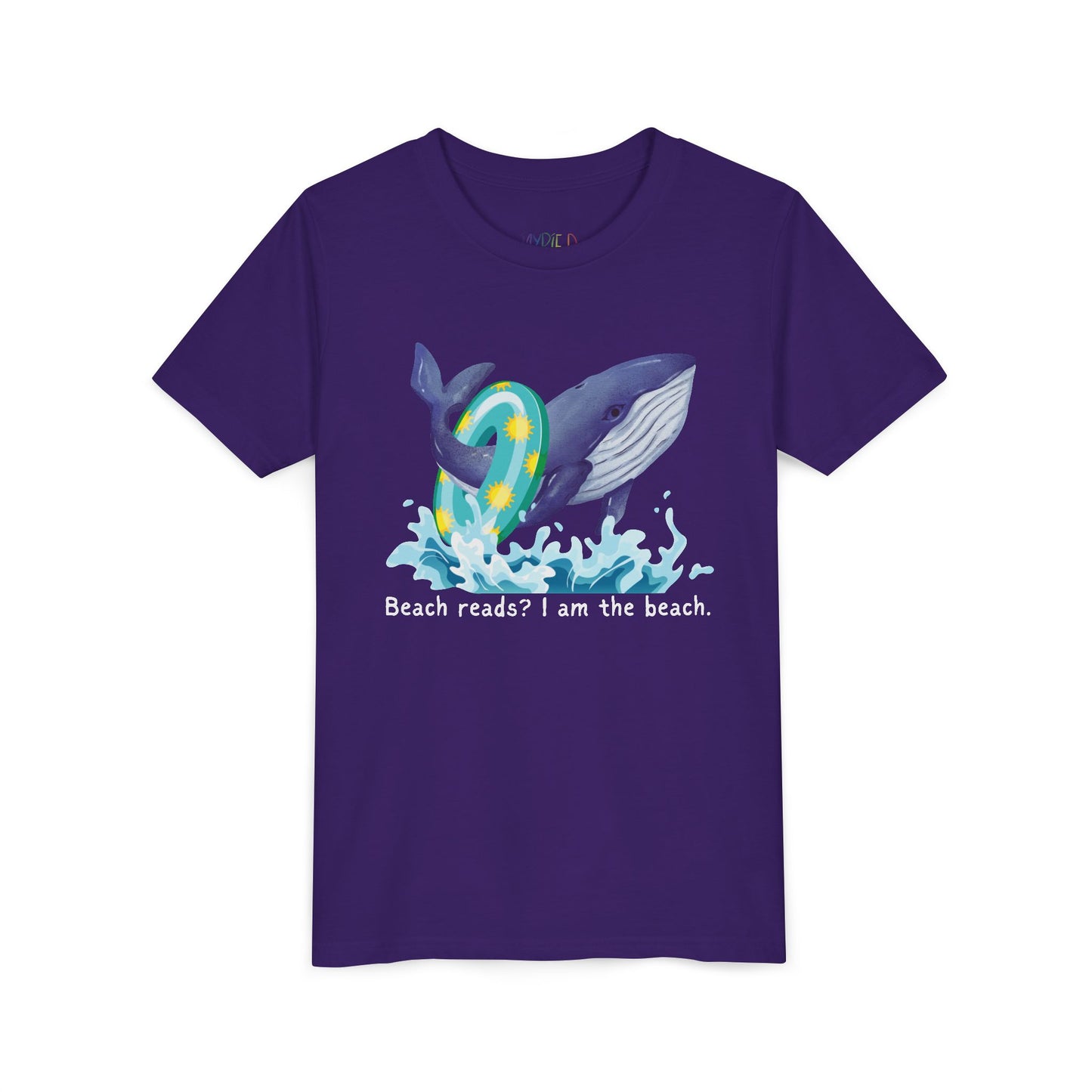 Youth Beach Reads? I Am the Beach Tee – Whale Shirt for Kids Who Make Waves