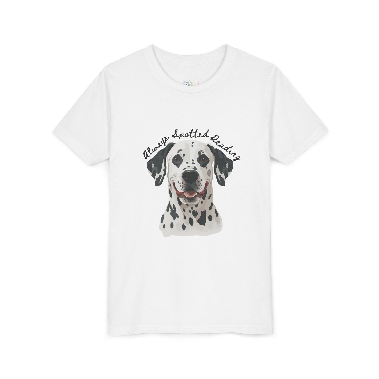 Youth Always Spotted Reading T-Shirt – A Paws-itively Bookish Look
