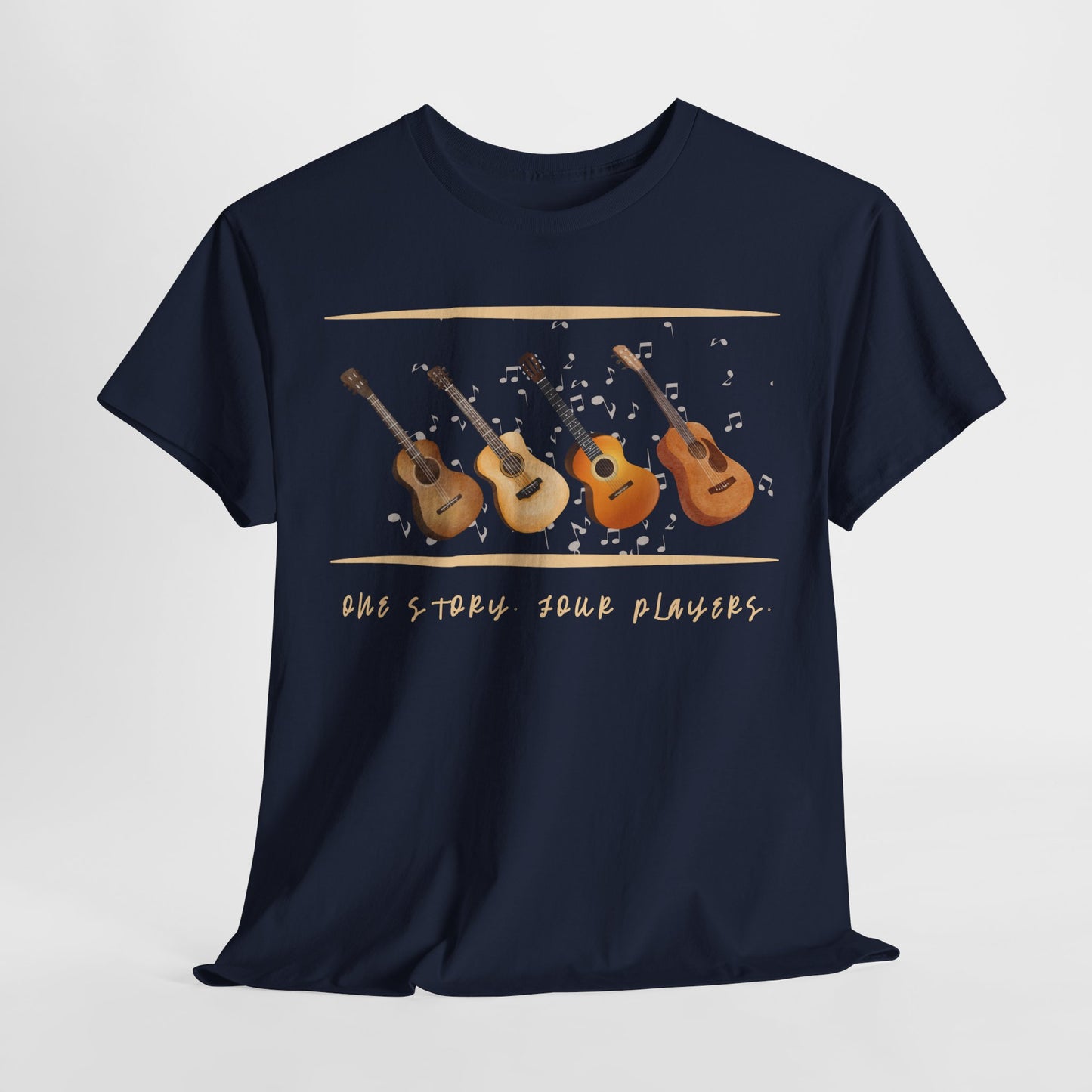 Teen/Adult Unisex One Story, Four Players Tee – Harmony in Every Note
