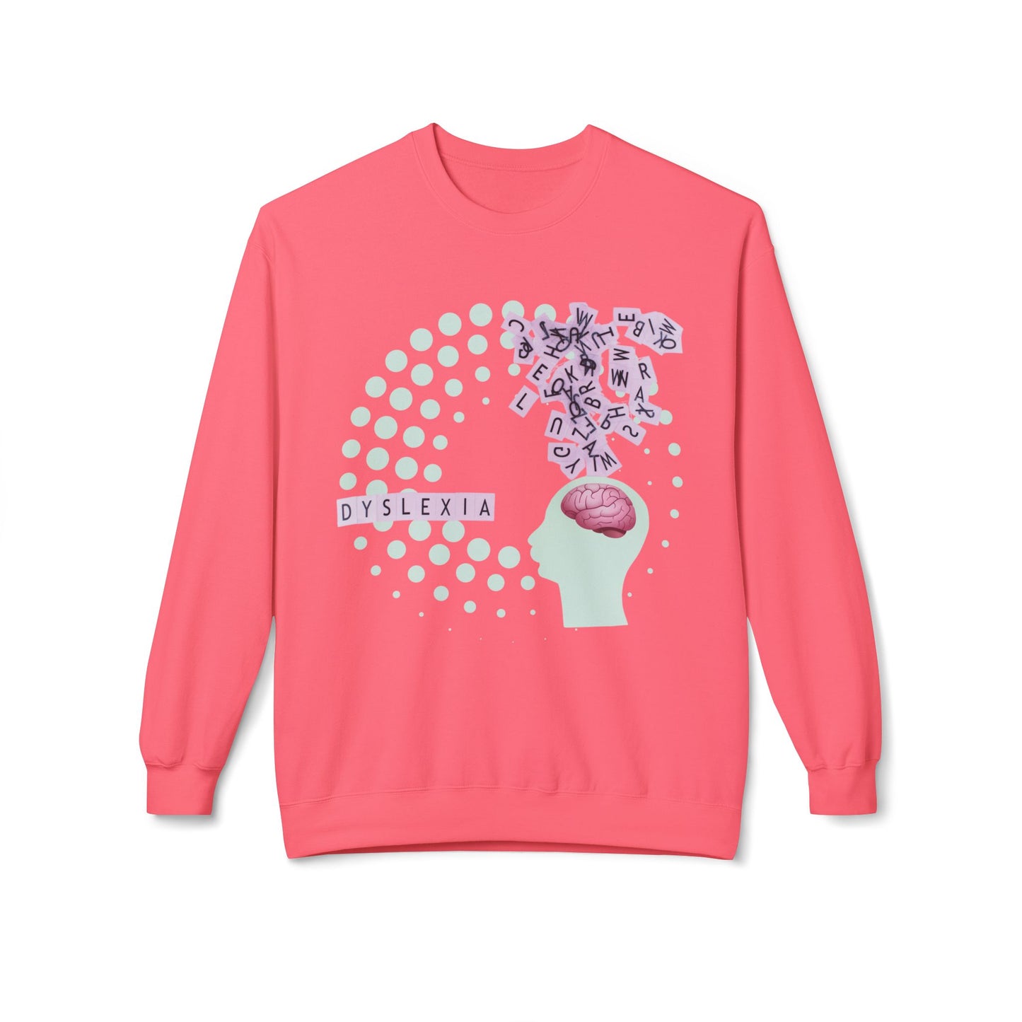 Teen/Adult Unisex Dyslexia Awareness Sweatshirt – Empowering Design for Understanding and Inclusion
