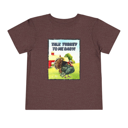 Toddler Talk Turkey to Me Tee – Funny Thanksgiving Shirt for Little Gobblers