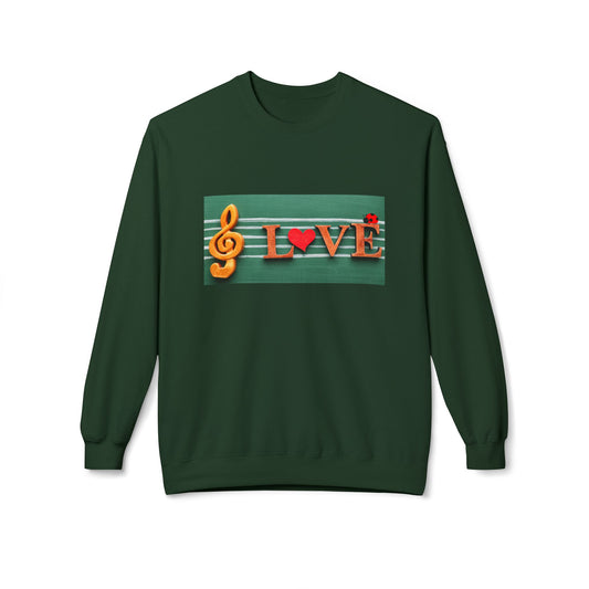 Teen/Adult Unisex Love Music Sweatshirt