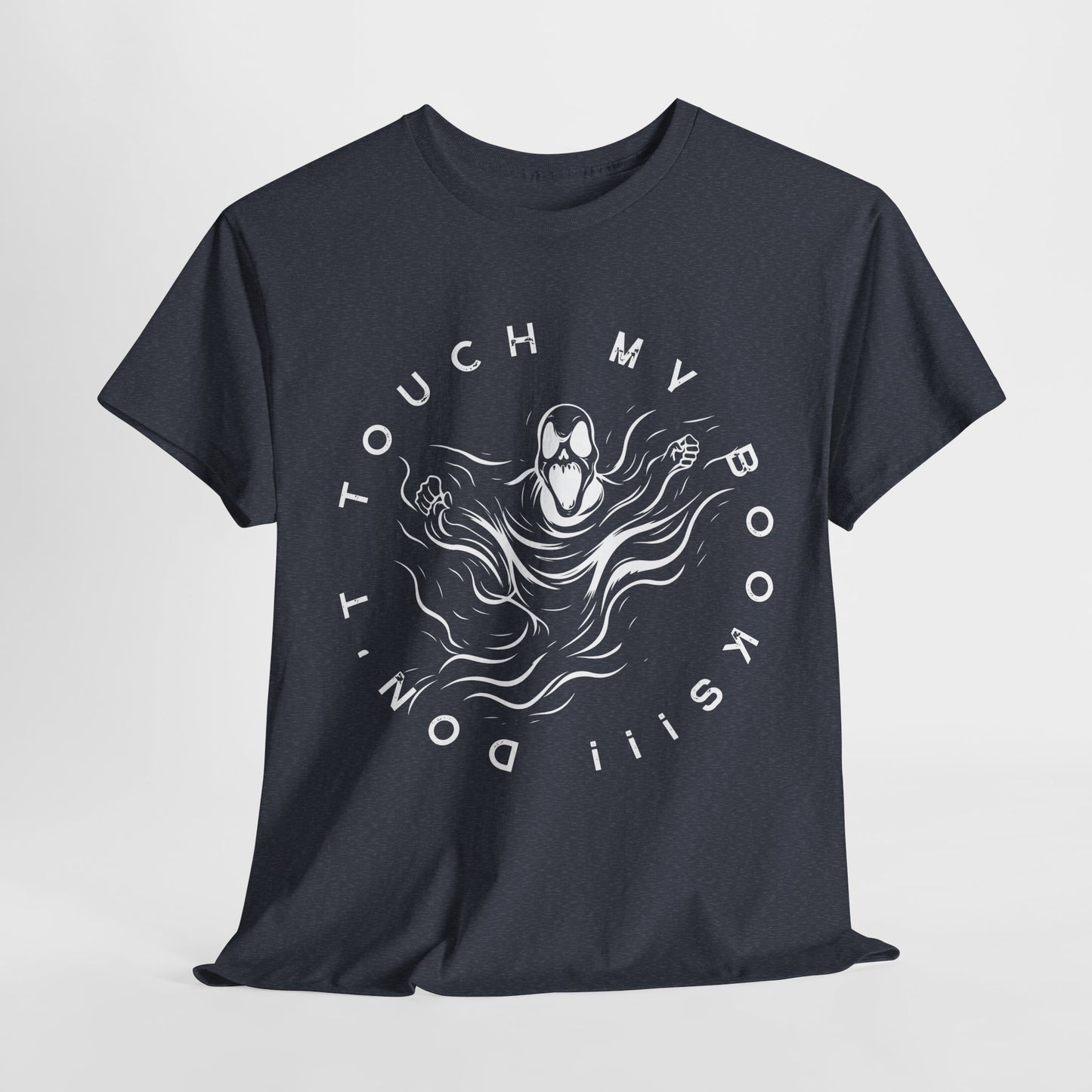 Teen/Adult Unisex Don’t Touch My Books T-Shirt – Horror Reader Graphic Tee