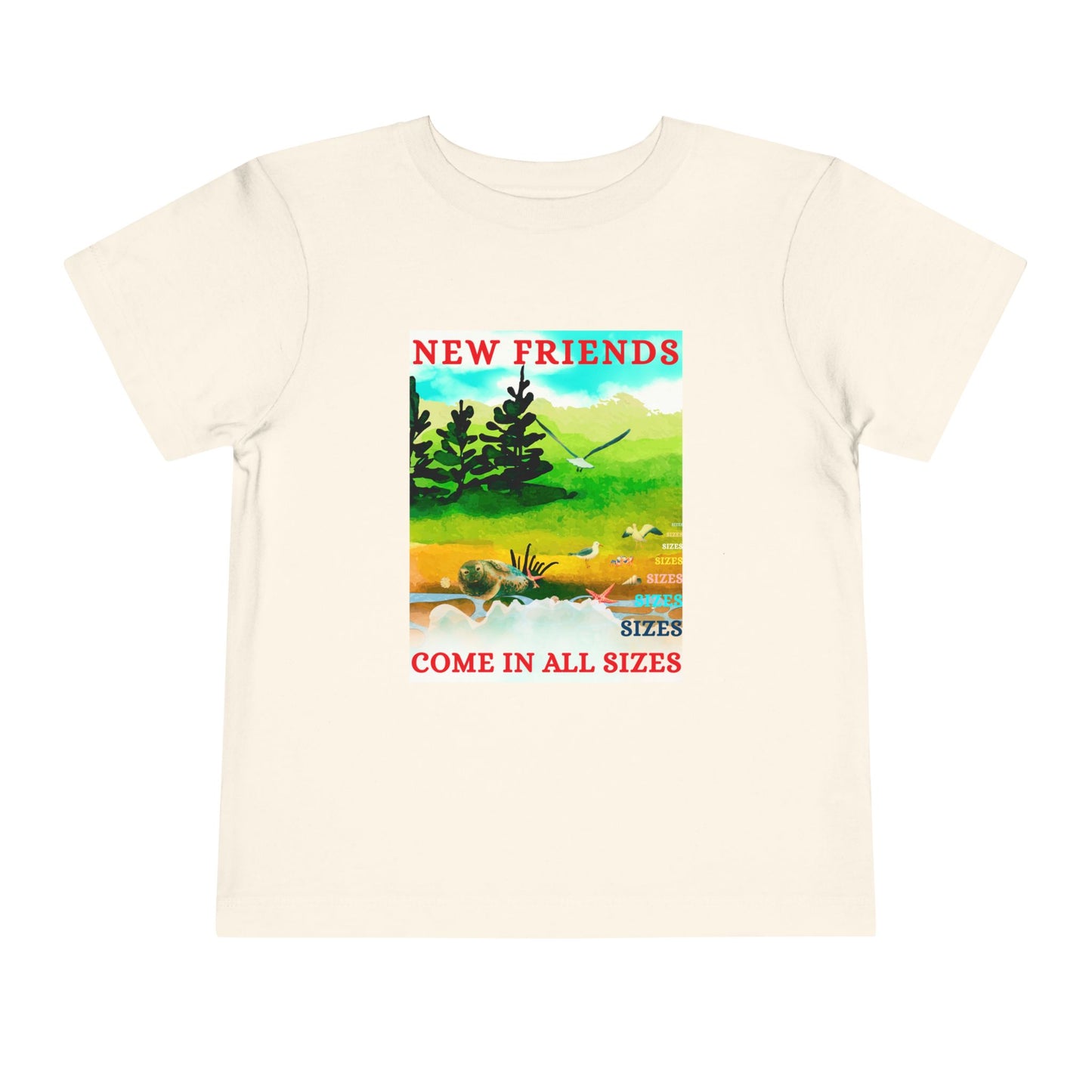 Toddler New Friends Tee – Inclusive Nature Shirt for Kind-Hearted Explorers