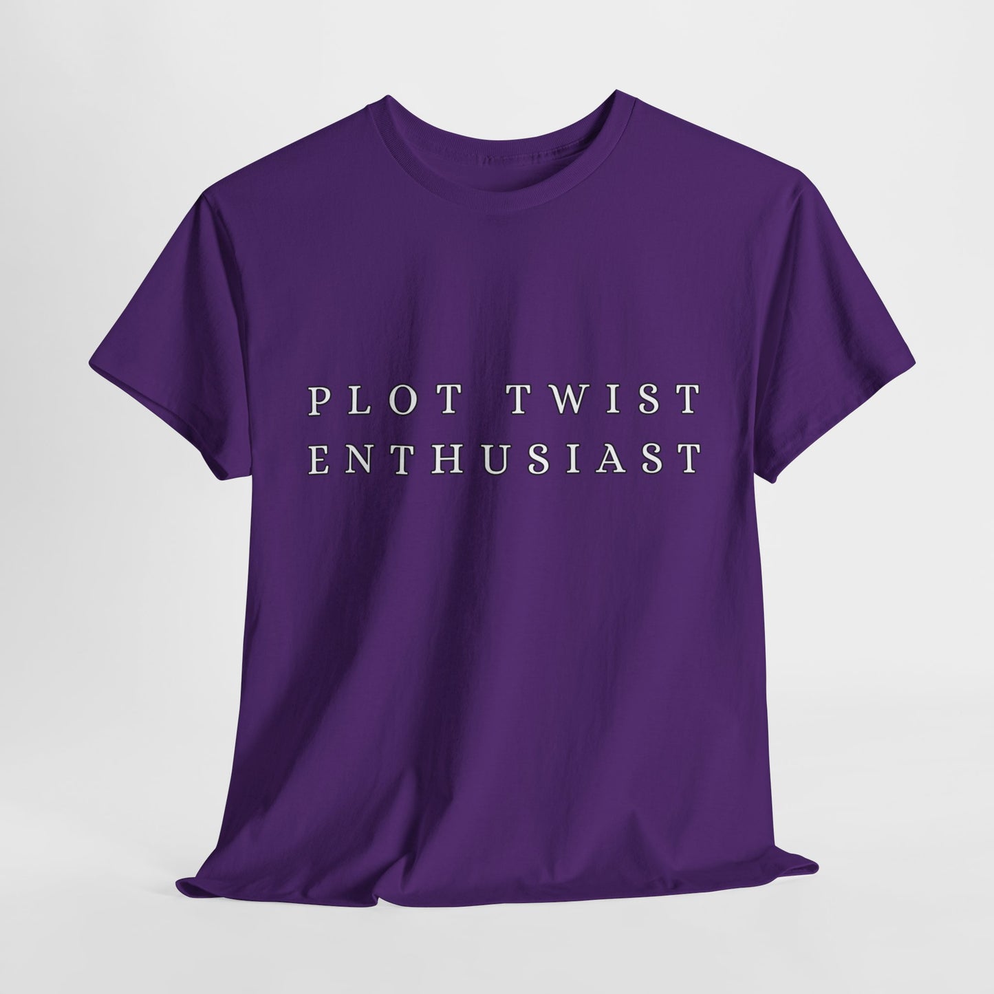 Teen/Adult Unisex Tee – Plot Twist Enthusiast (Minimal Design)