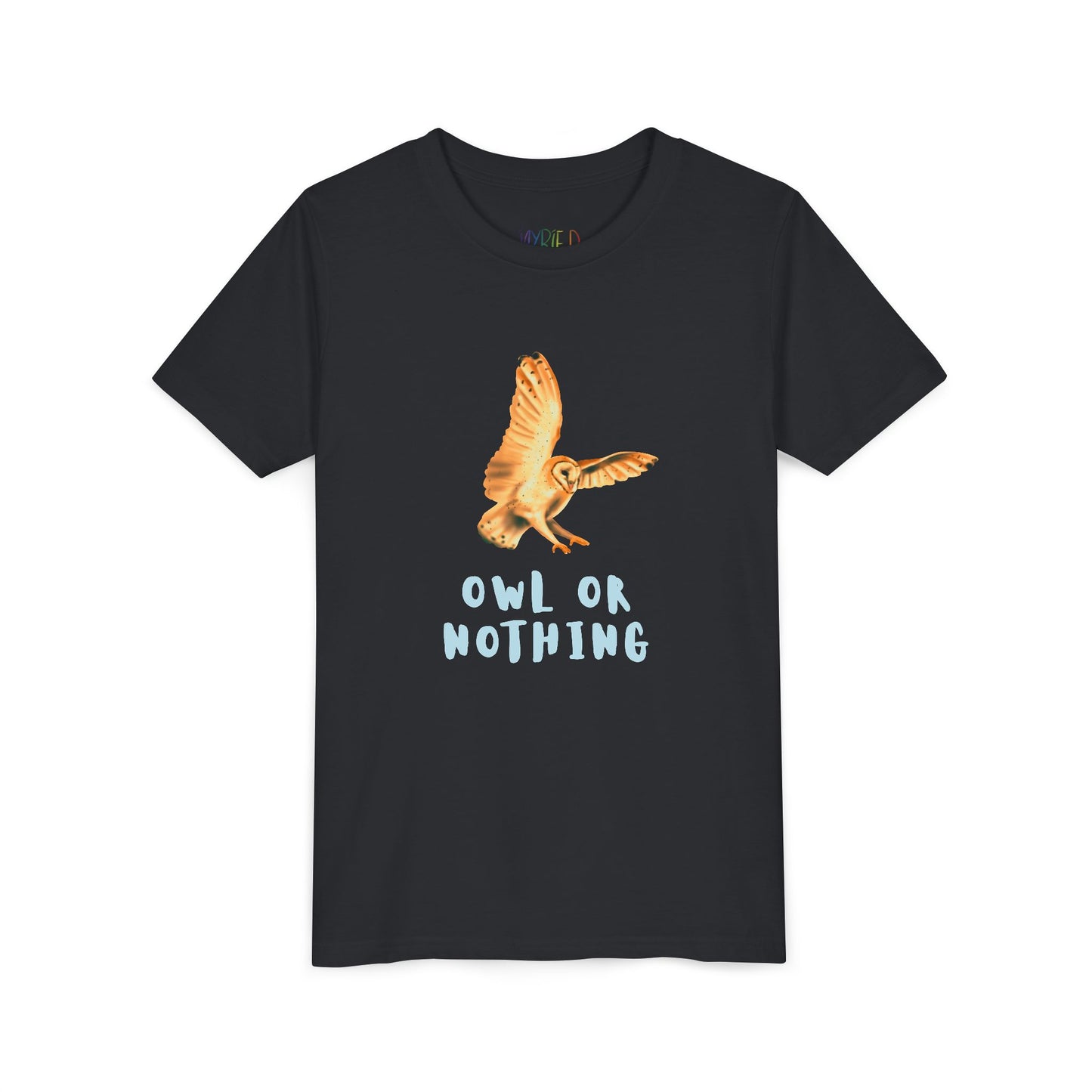 Youth Owl or Nothing T-Shirt – Playful Animal Pun Tee for Kids Who Give It Their All