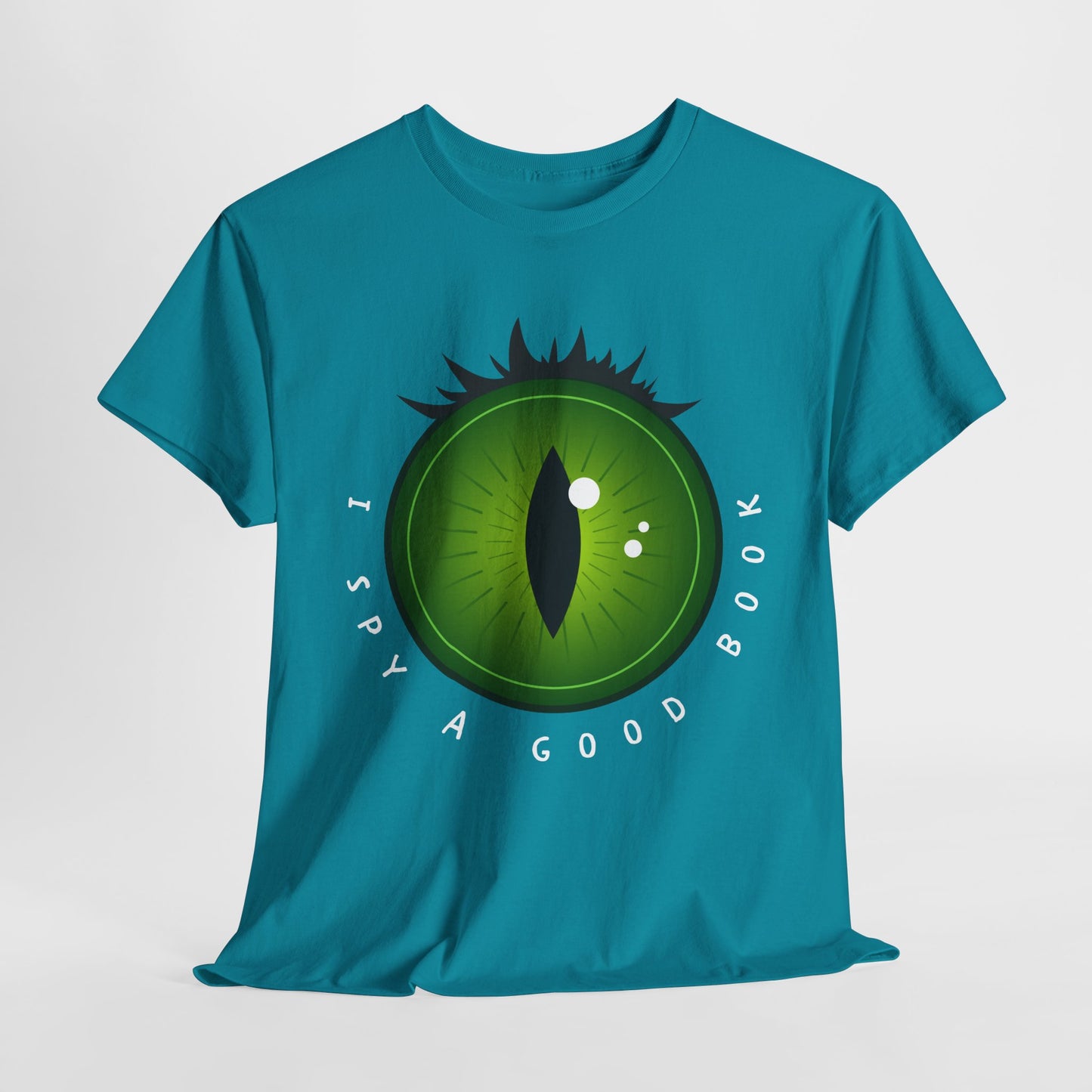 Teen/Adult Unisex “I Spy a Good Book” Reading Shirt – Bold Eyeball Tee for Book Lovers