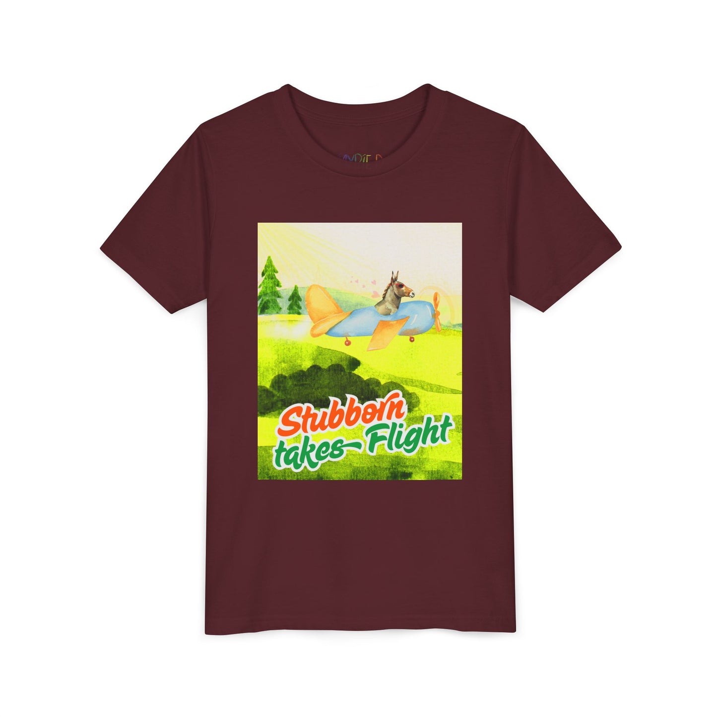 Youth Stubborn Takes Flight – Donkey Determination Tee